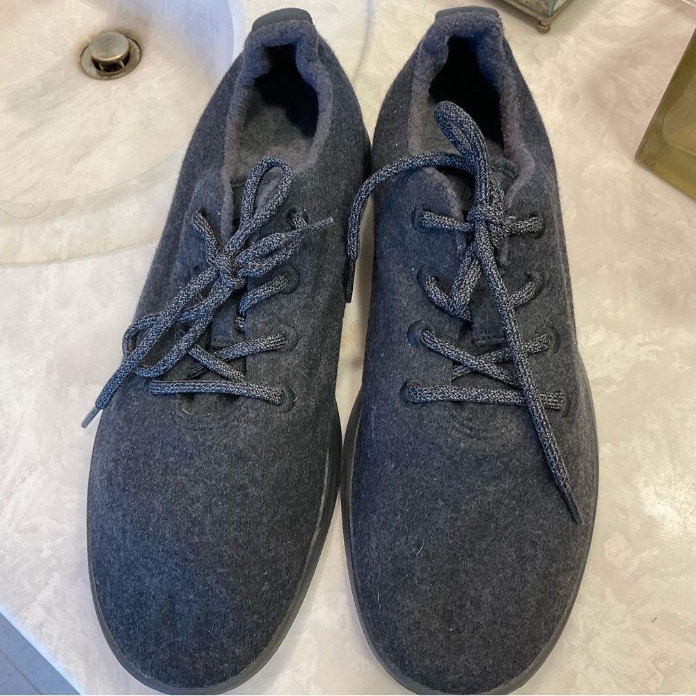 Allbirds Men's Wool Runners CLASSICS: Natural Black (Black Sole), Size 12 - Picture 5 of 13
